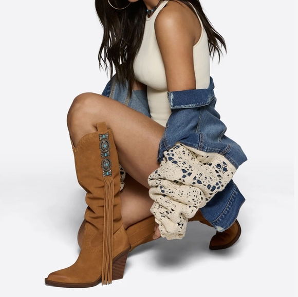 Jessica Simpson Shoes - Jessica Simpson Lisabeth Leather Suede Boots